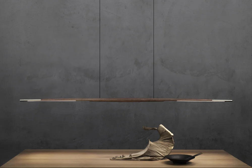 Adam Markowitz, Assegai Pendant , Fred table, and Flea chair . Photo: Ben Clement. Styling: Tamara Maynes. Ceramics: Cone11