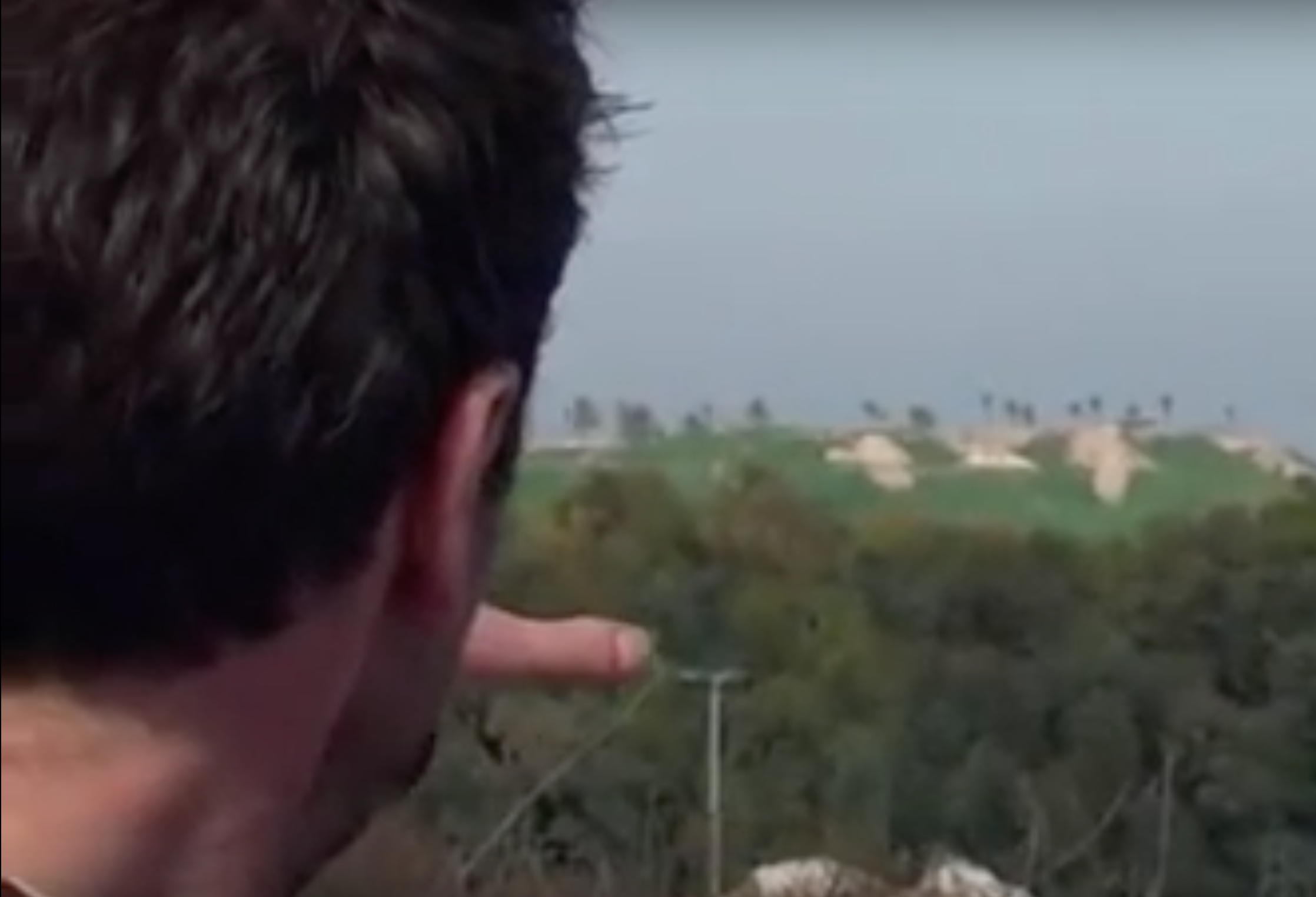 Tel Megiddo hill is visable about a kilometre north of Megiddo church.