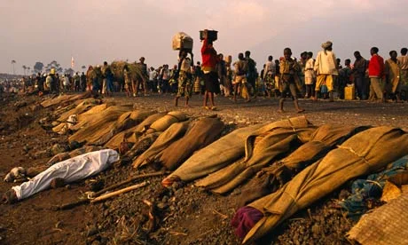 Hutu refugees at the UN's Goma camp.