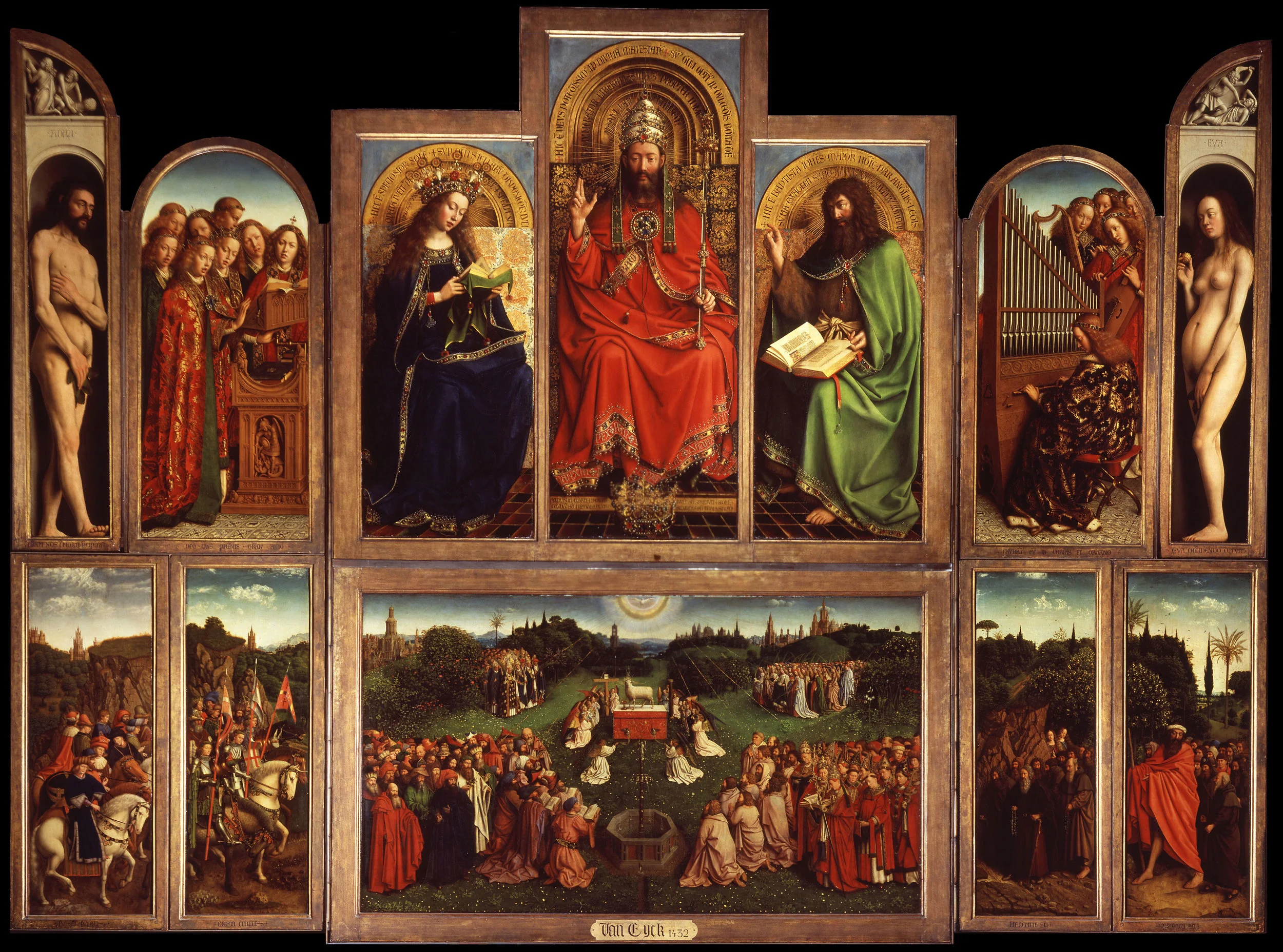 GHENT ALTARPIECE . Jan van Eyck in 1432.