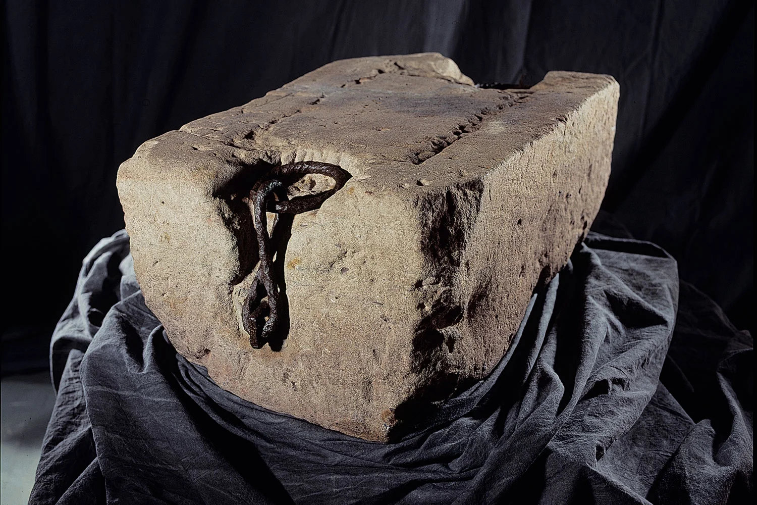 The Westminster Stone is currently on display in the Treasury at Edinburgh Castle with the Crown Jewels of Scotland