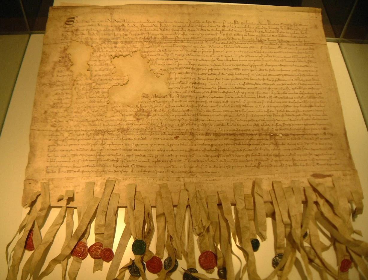 The Declaration of Arbroath (Scotland formally declares independence from England in 1320.)
