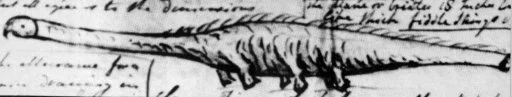 Sketch of the Stronsay beast made by Sir Alexander Gibson in 1808.