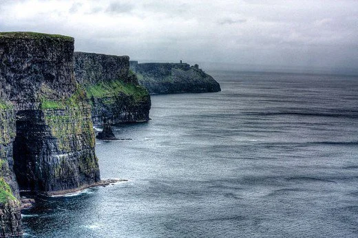 The Cliffs of Moher in County Clare, Ireland are also known as Ceann Cailli, named after the witch goddess Cailleach.