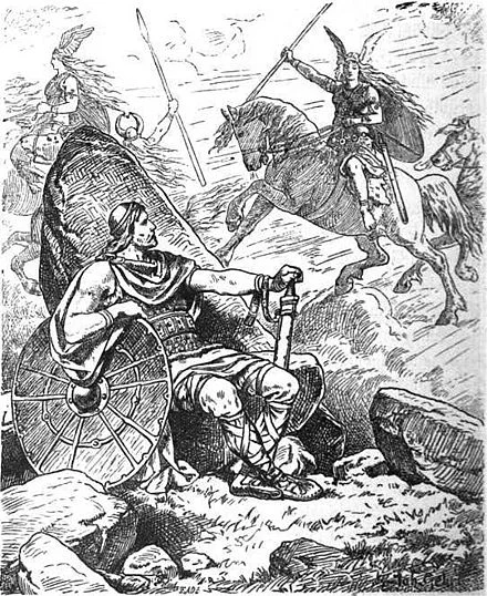 Helgi und Sigrun (1901) by Johannes Gehrts.