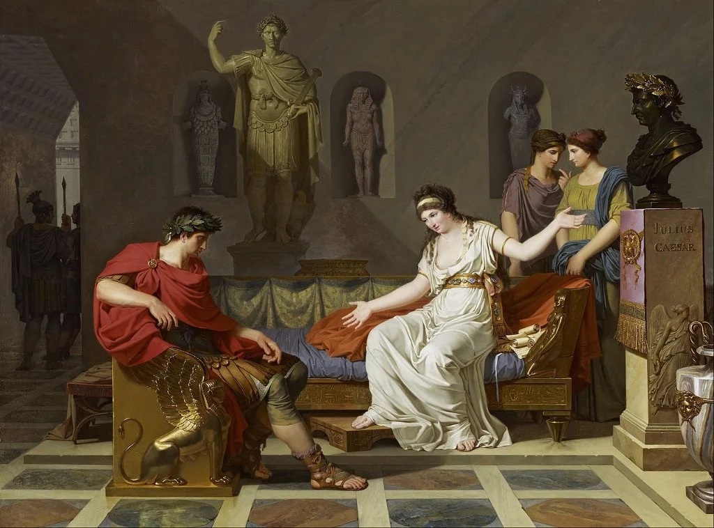iCleopatra with Julius Caesar, 1866, by Jean León Gérome.