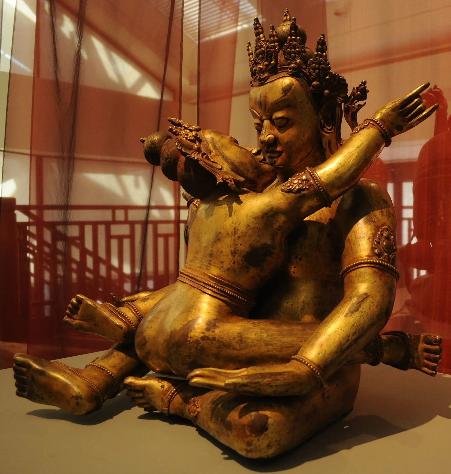Tantric union. Buddhist Dunhuang cave 465 (14th century).