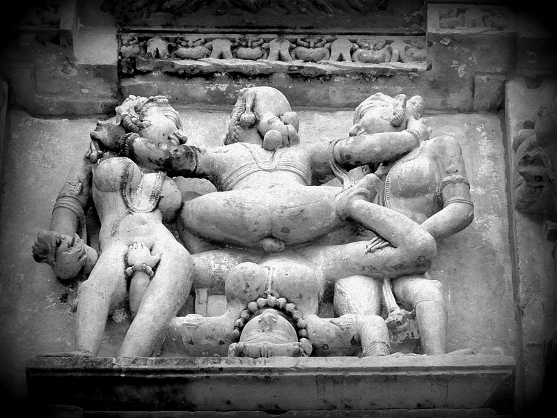 Khajuraho Monument sex carving.