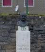 #12. Georges Colomb’s bust is located beside Myon church.