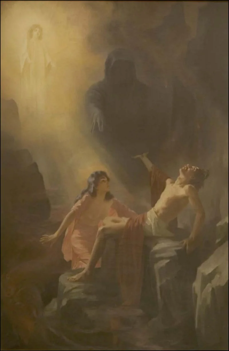 The Dweller on the Threshold , painted by R. Machell (1854–1927). CC ASA 3.0