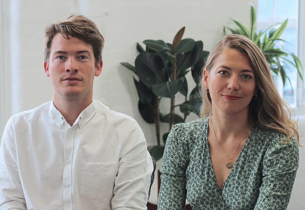 Gus Bartholomew and Flora Davidson, Co-founders of SupplyCompass