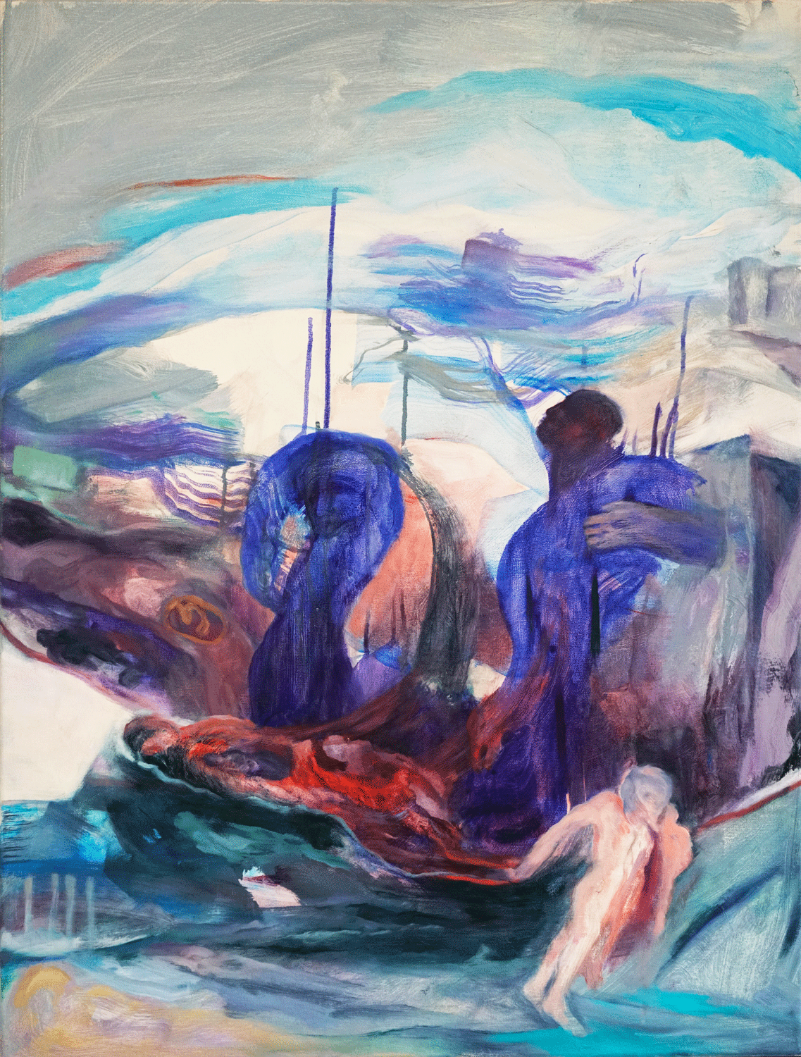  Oil on linen. 80 × 60 × 3cm. 2026 