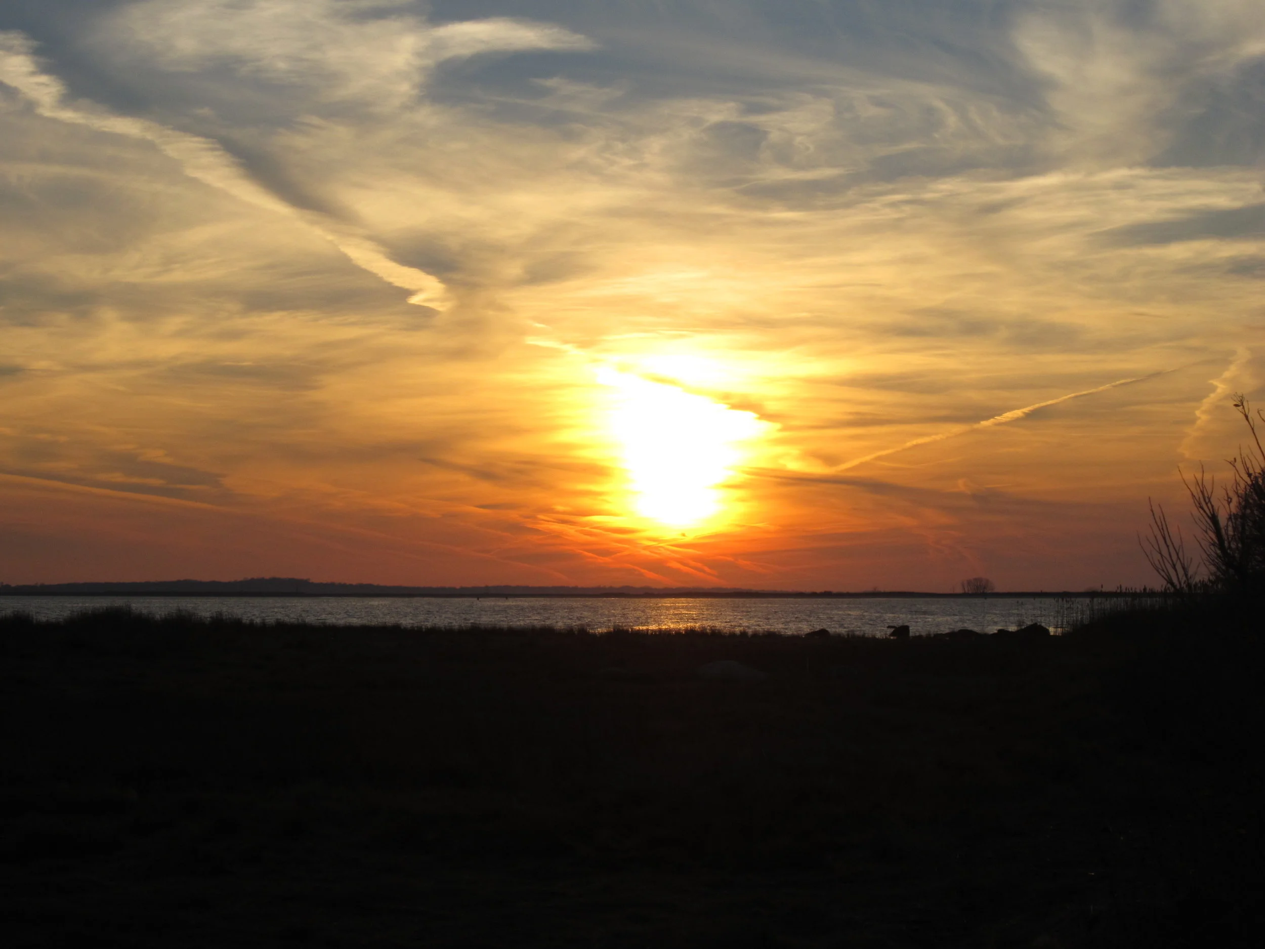 barn island sunset photo: S. Simm