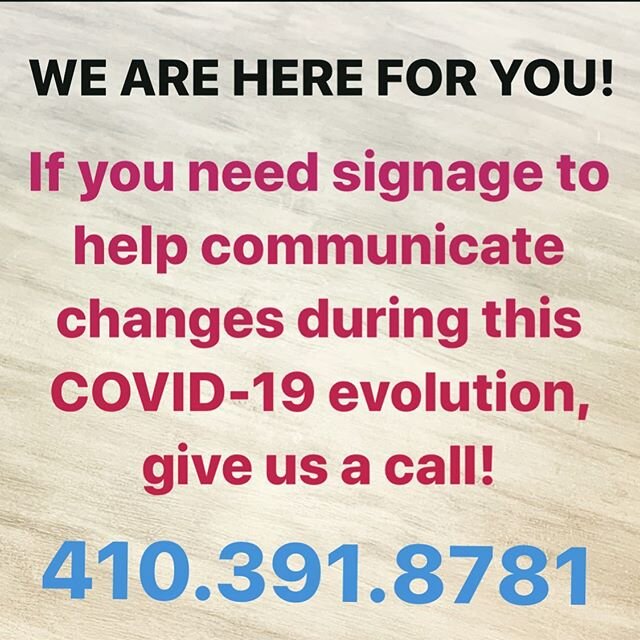 As a small business, we understand the need to keep the lines of communication open with your clients during this ever changing time. We can create banners, signs, stickers, feather flags, side walk signs...whatever you need to help your clientele st