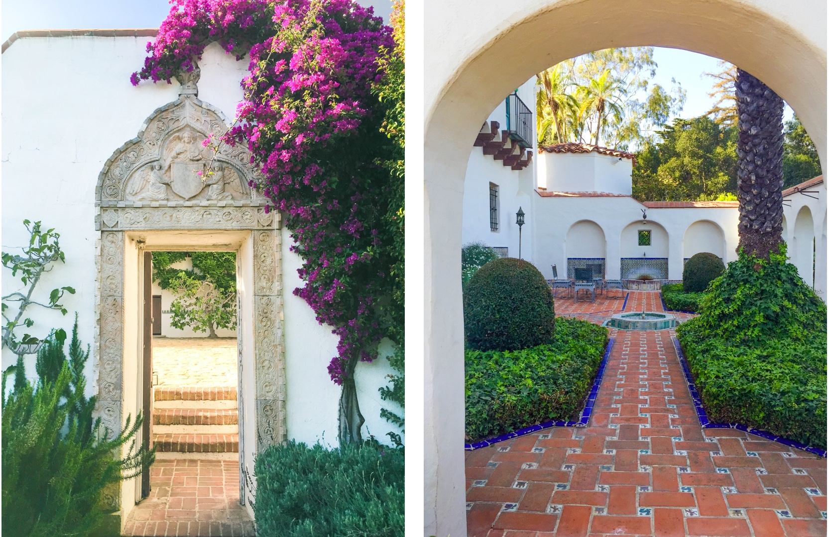Stunning Spanish tiles and foutains with a high level of attention to detail.