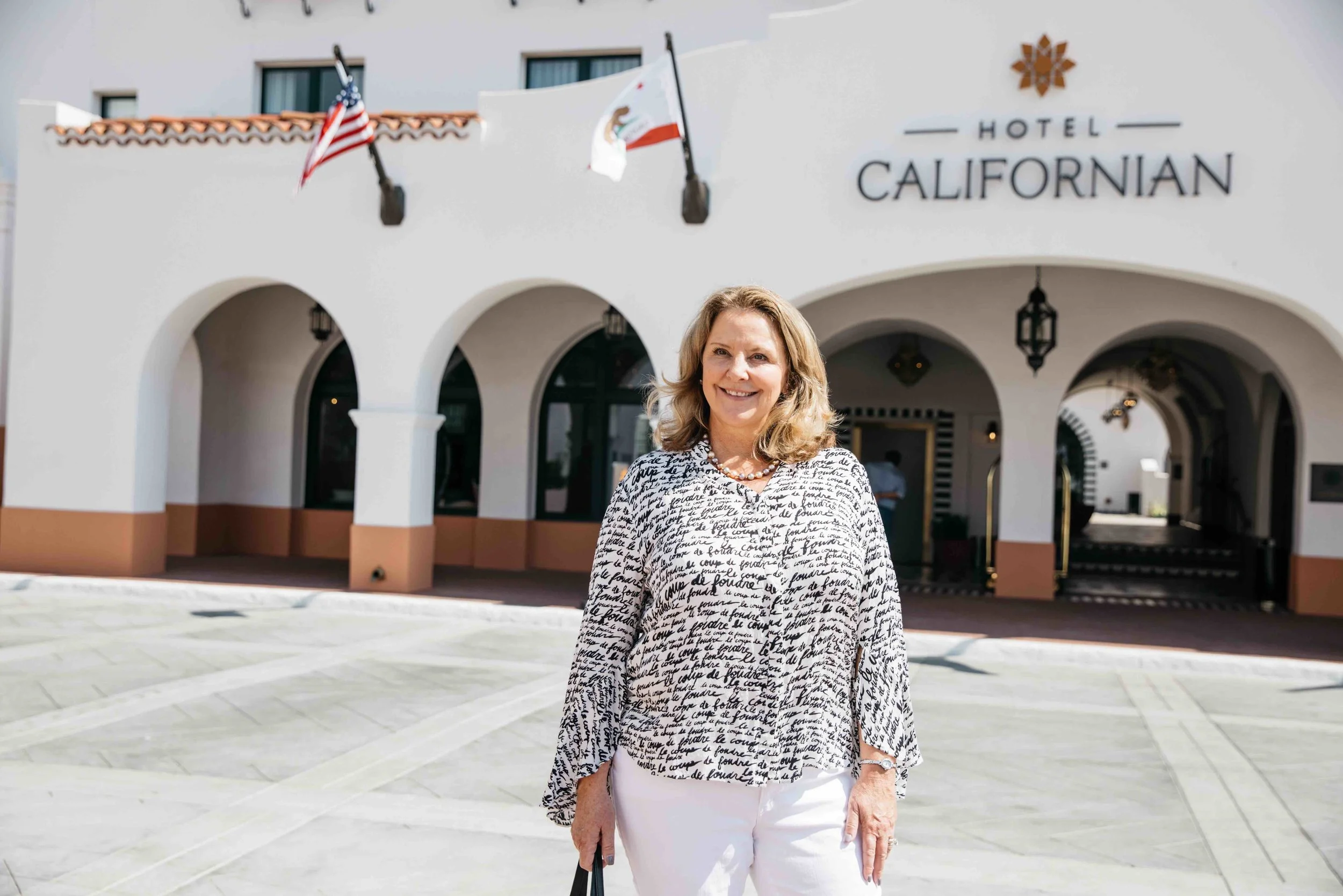 Entrance to Hotel Californian with Susan J. Pate || Image: Sami Drasin