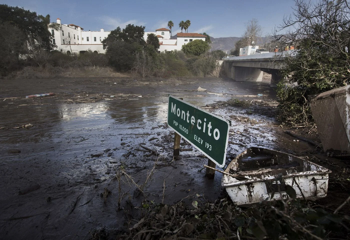 Freeway in Montecito post mudslide | Image: Los Angeles Times