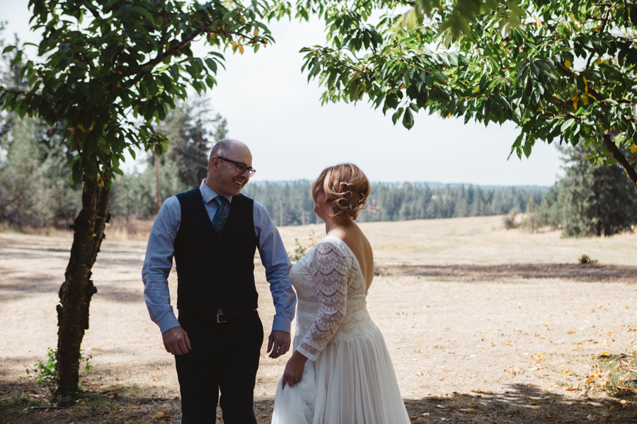 Katie + Trevor Spokane Barn Wedding