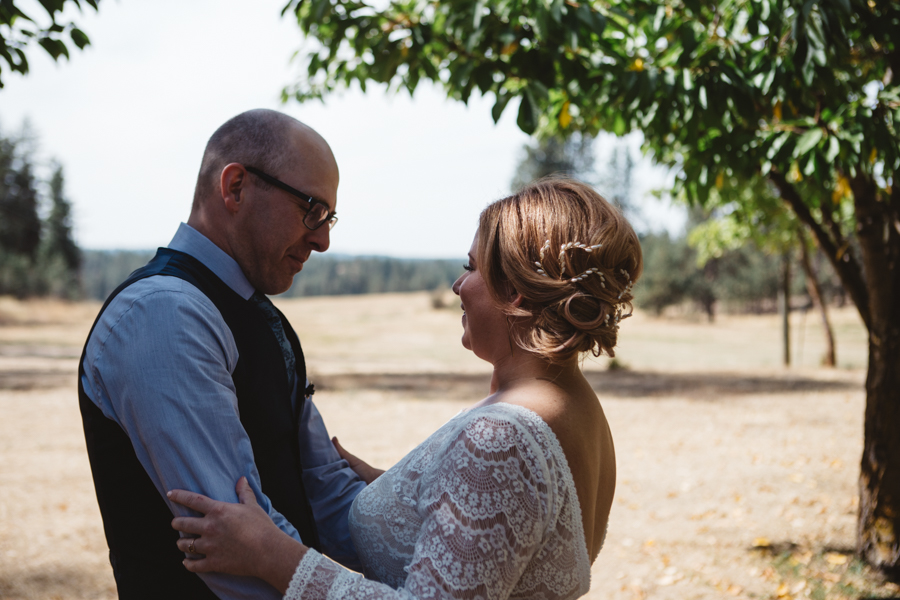 Katie + Trevor Spokane Barn Wedding