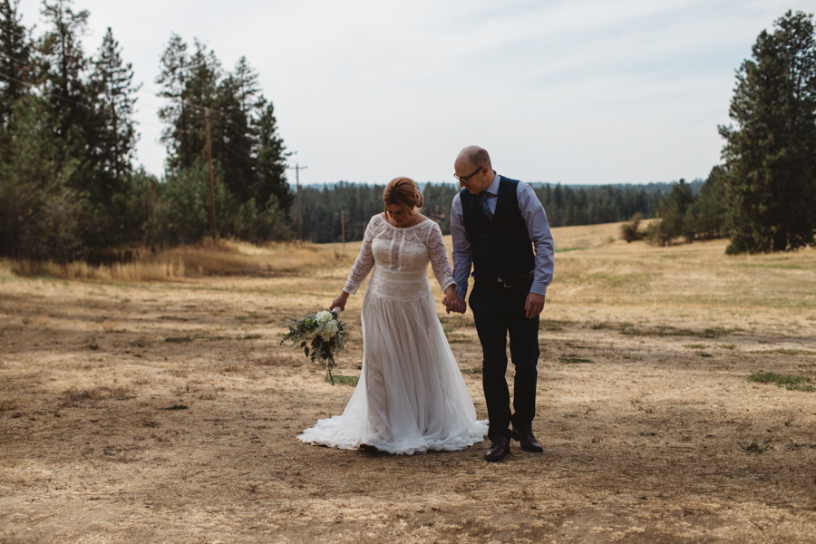 Katie + Trevor Spokane Barn Wedding