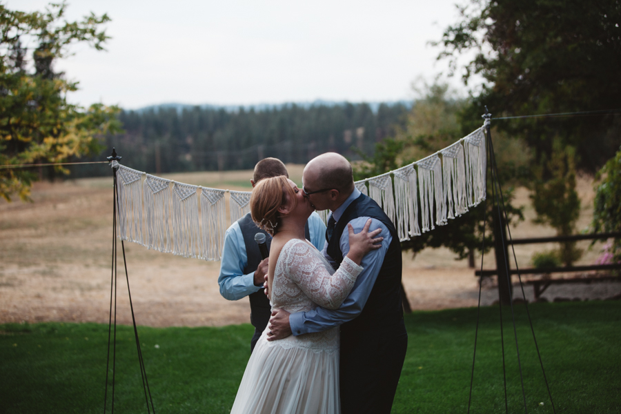 Katie + Trevor Spokane Barn Wedding