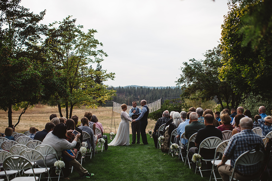 Katie + Trevor Spokane Barn Wedding