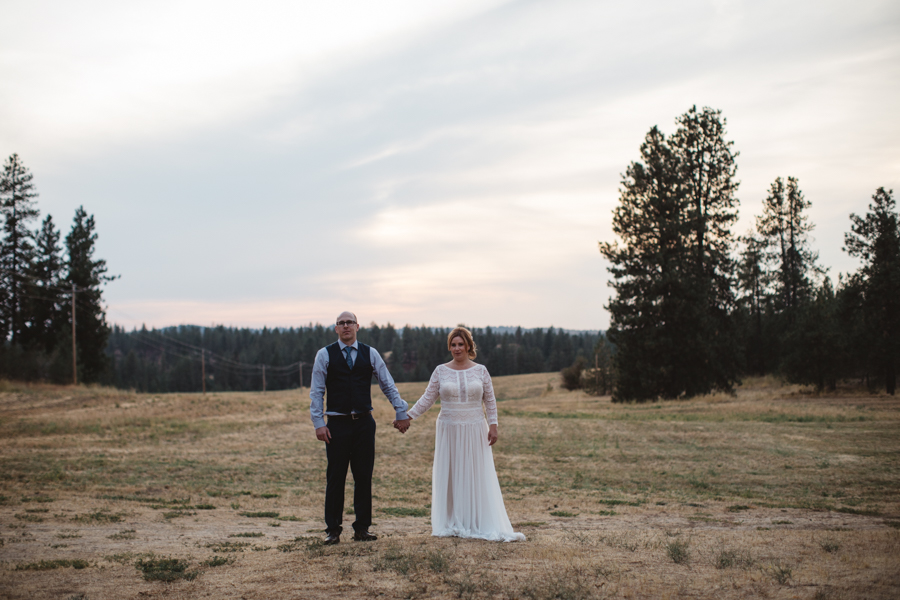 Katie + Trevor Spokane Barn Wedding