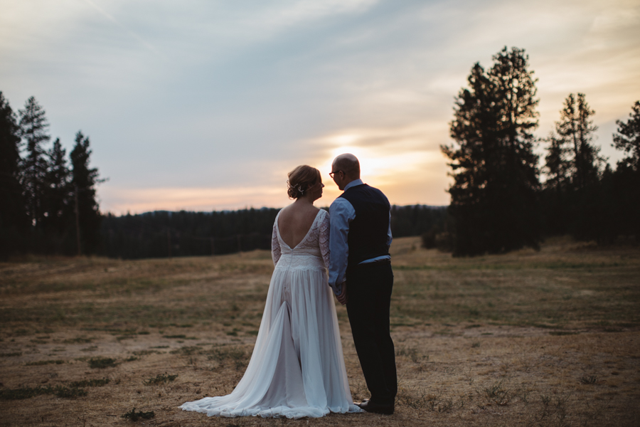 Katie + Trevor Spokane Barn Wedding