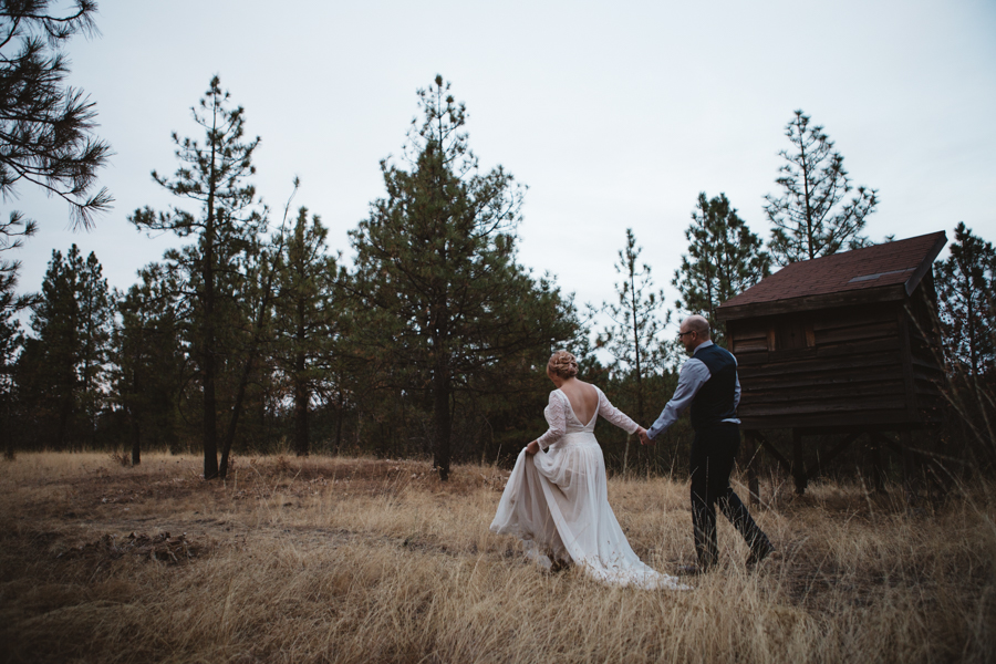 Katie + Trevor Spokane Barn Wedding