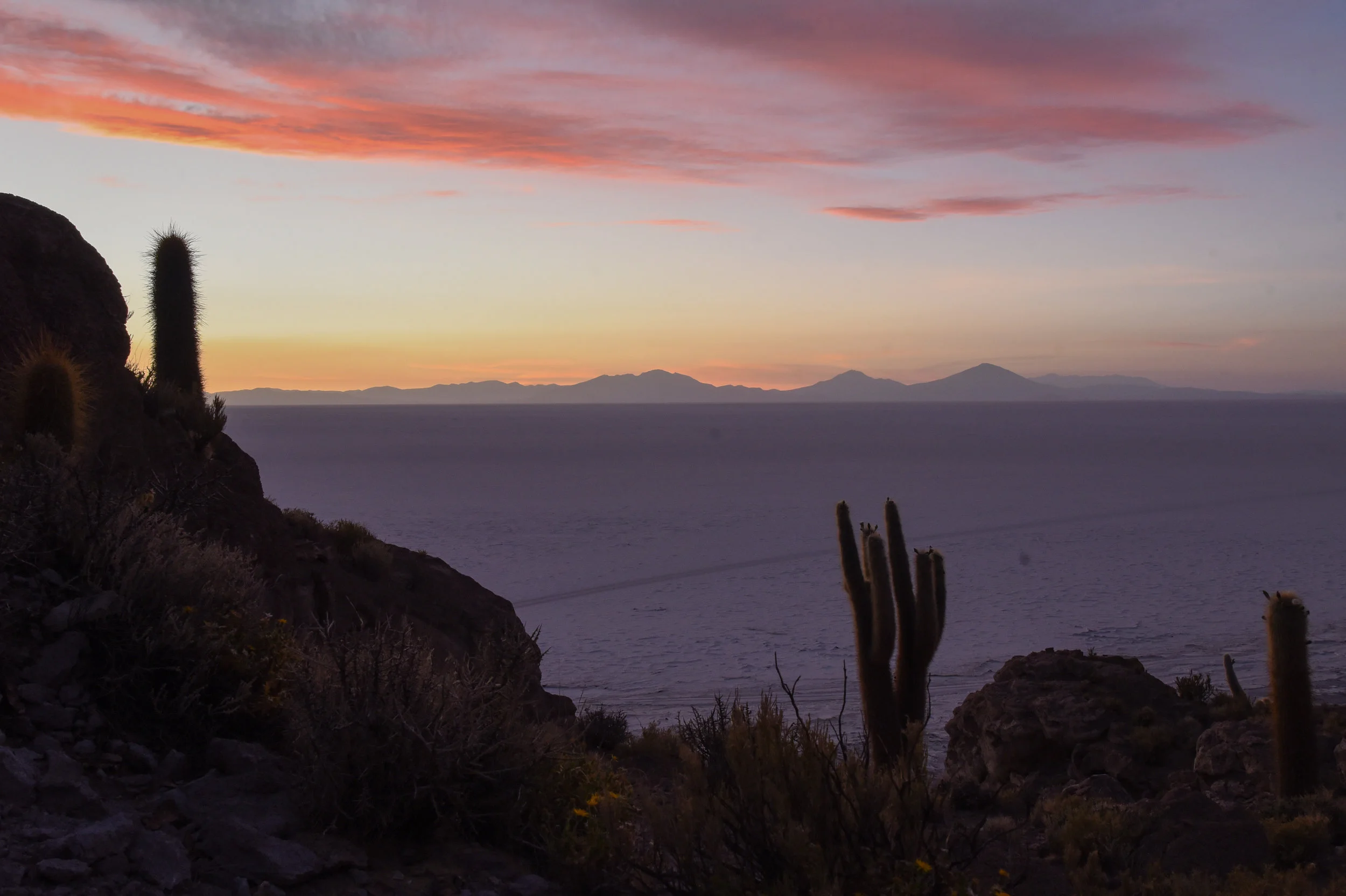 Sunsets in the Salt Flats of Uyuni