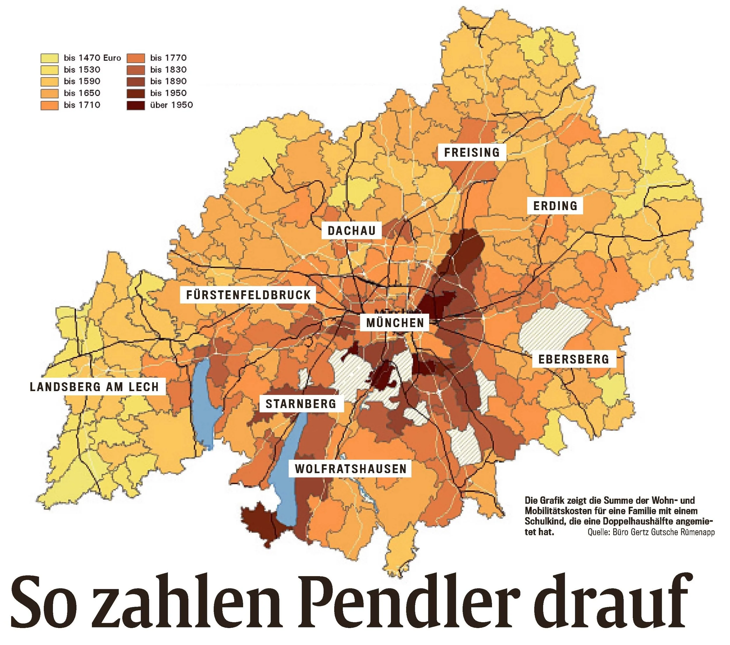 Oberste Baubehörde im Bayerischen Staatsministerium des Innern und mehrere Gemeinden im Großraum München