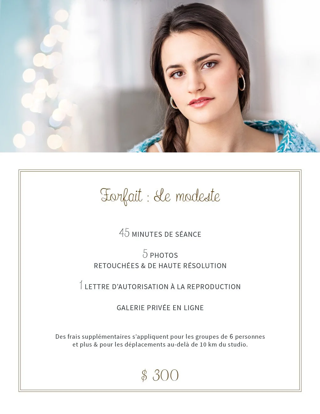 Service Portrait — Jeannine Clément photographe