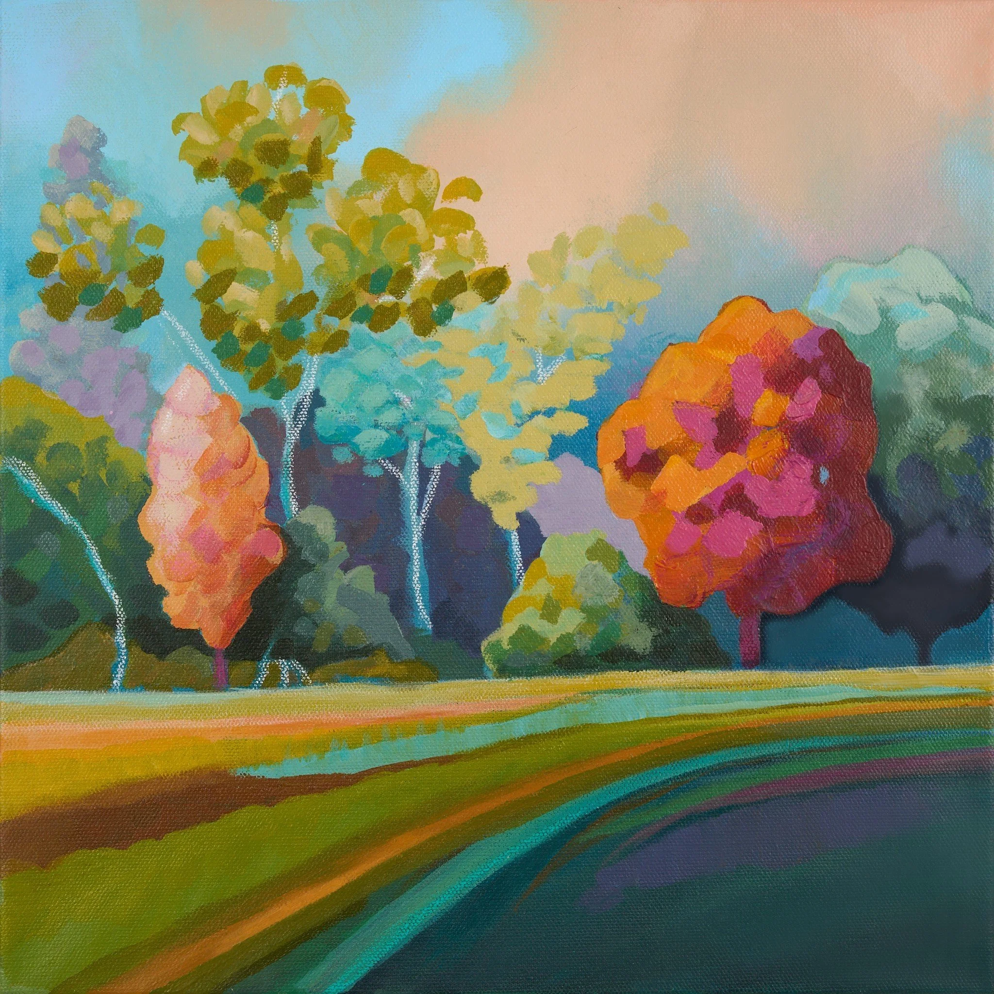 "Afternoon" 14"x14"