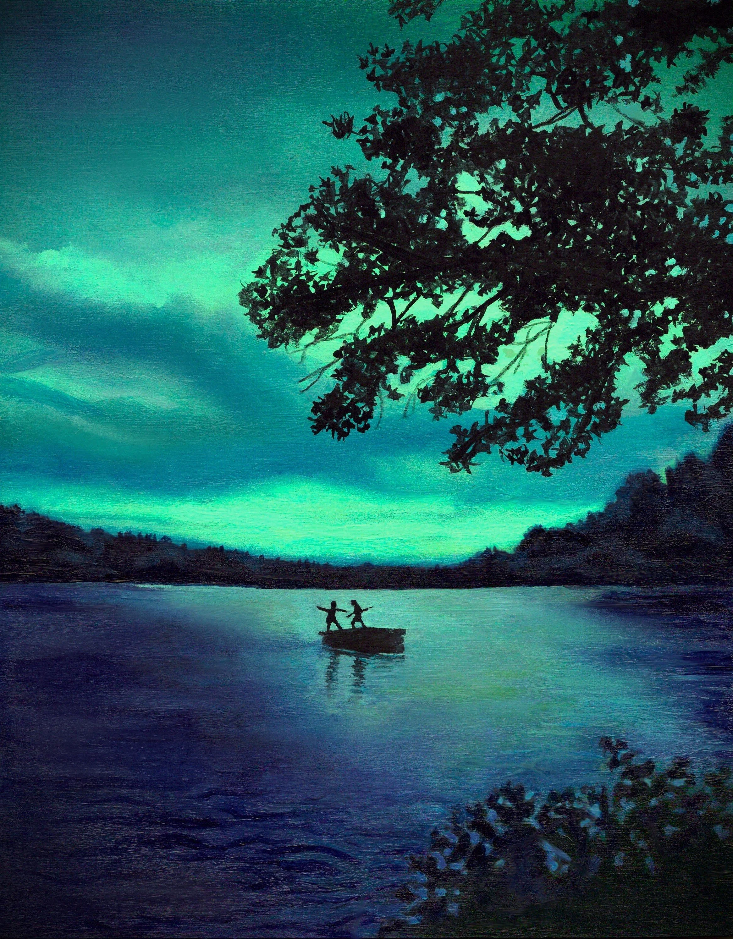"Glowsticks" 8"x10"