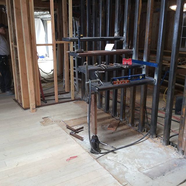Precisely installed treads...