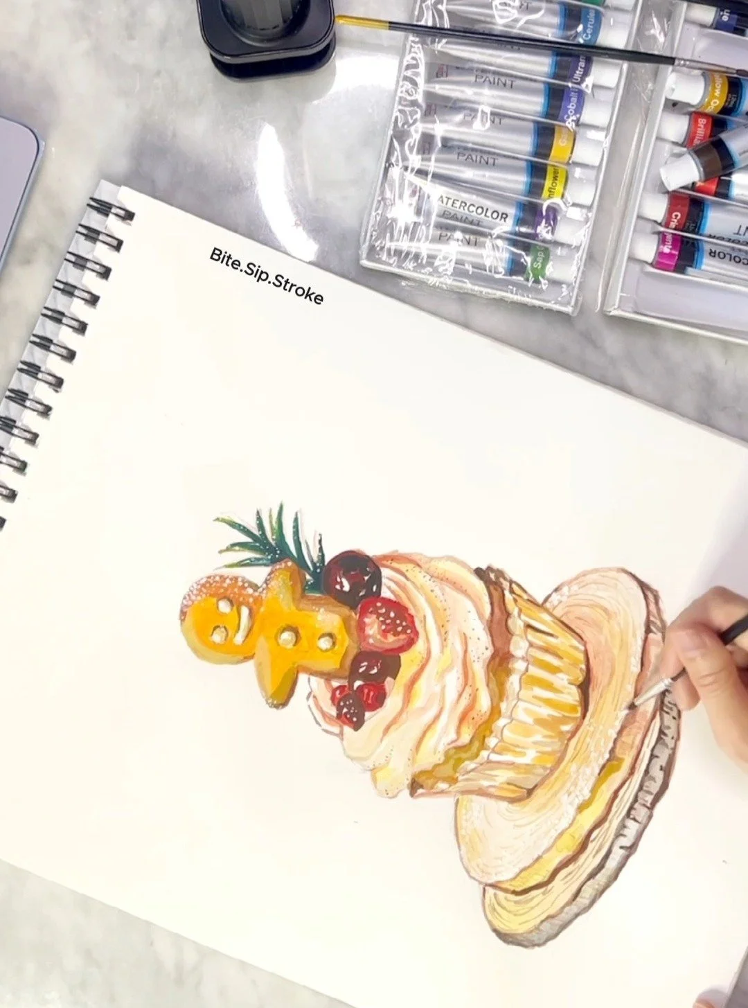 A quiet moment with a gingerbread cupcake. Letting the season come in slowly, one brushstroke at a time. ✨🧁

Save for cozy inspo.

#lifestylereels #paintingprocess #aestheticpainting #cozyvibes #slowdown #artreels #holidayseasonvibes #gingerbreadart