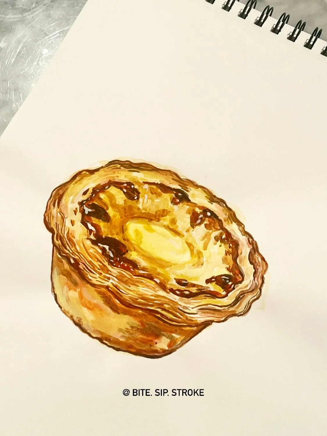 Found a little slice of Lisbon in NYC 🥧✨
@lisbonatanyc &lsquo;s egg tart is crispy, creamy, caramelized perfection~

Crunch on the outside, whisper-soft cream on the inside. ASMR in pastry form.