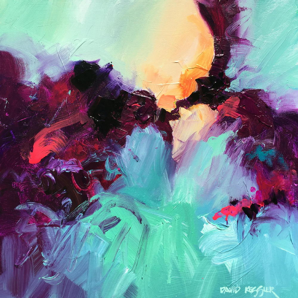 "Saltwater 14" 24x24 Acrylic on Canvas