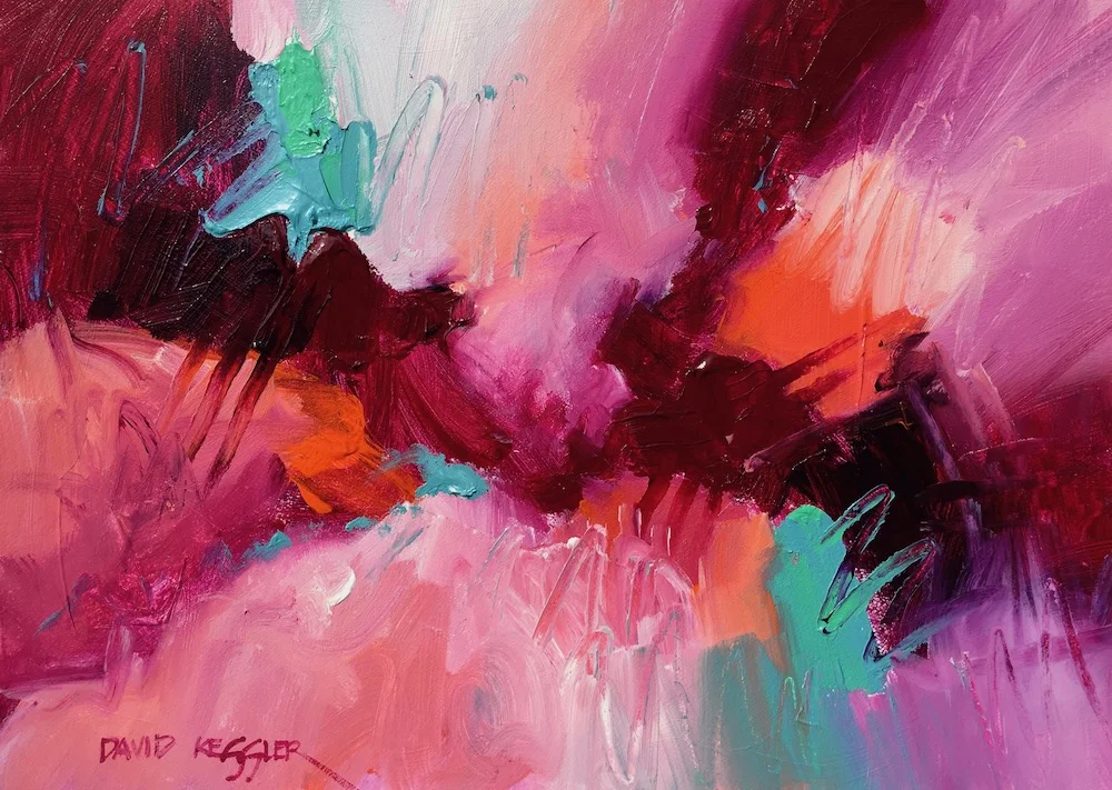 "Sunburst 5" 22x30 Acrylic on Paper. Private Collection.