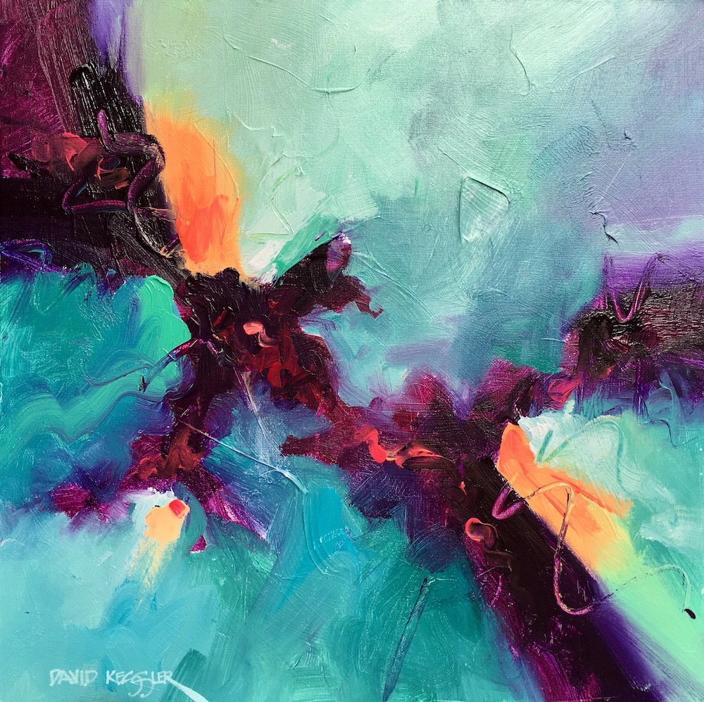 "Saltwater 19" 30x30 Acrylic on Canvas