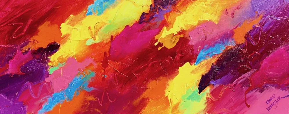 "In the Flow 3" 16x40 Acrylic on Canvas
