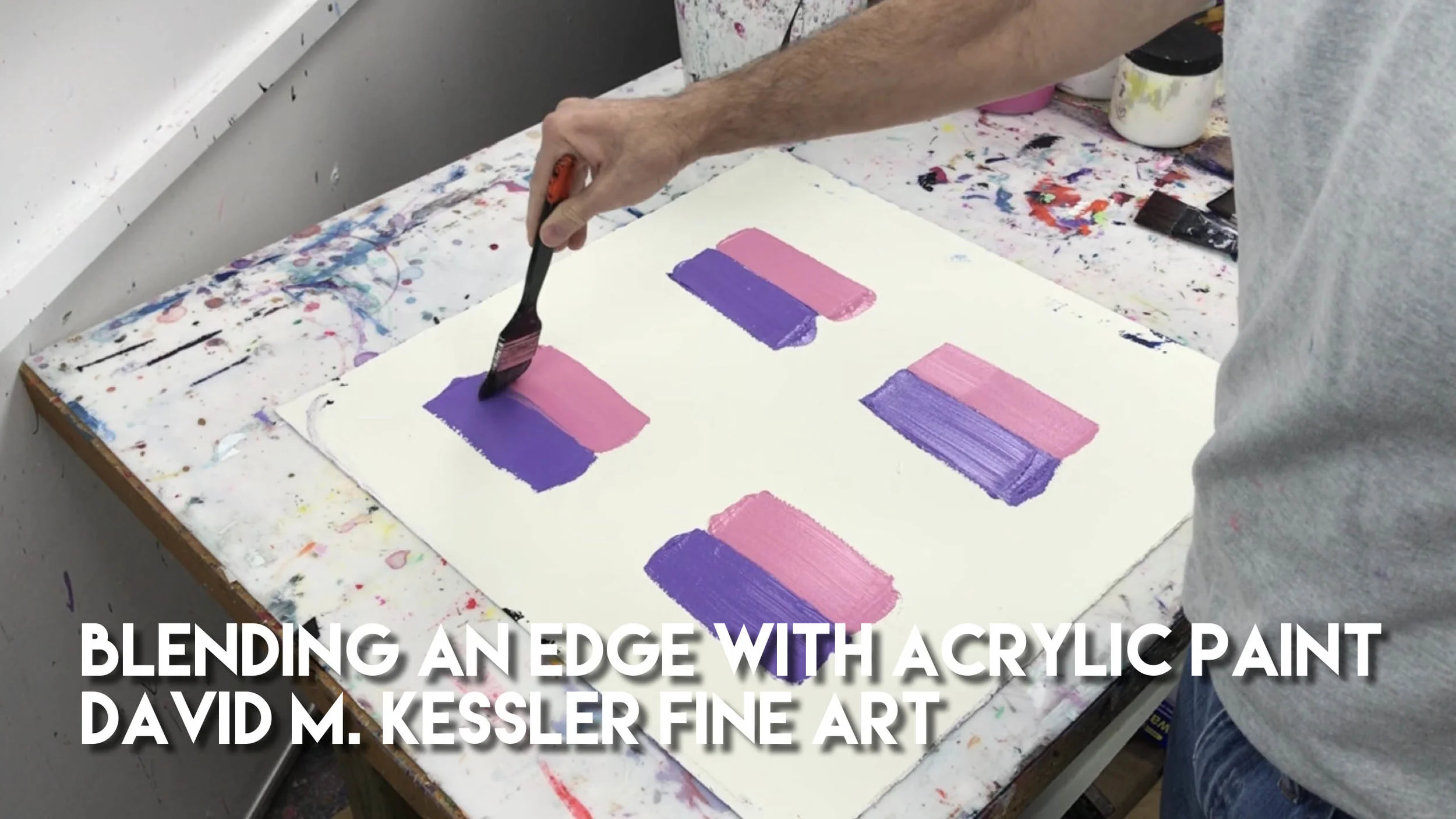 Blending an Edge with Acrylic Paint