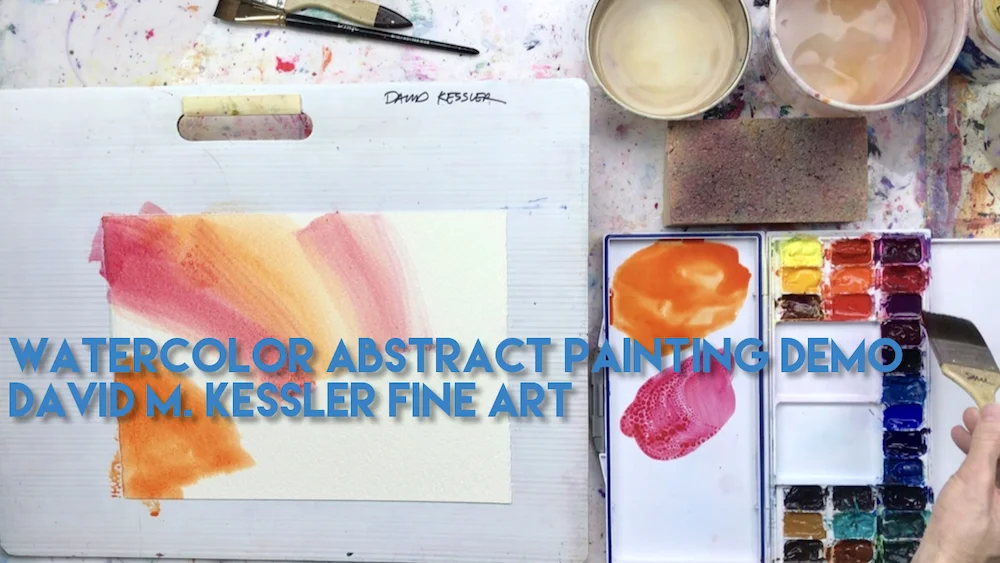 Watercolor Abstract Painting Demonstration