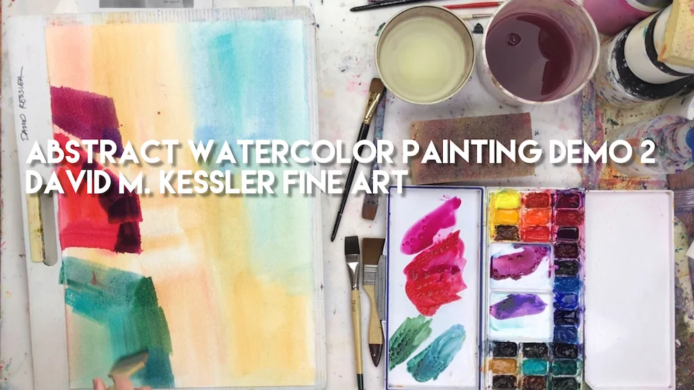 Abstract Watercolor Painting Demo 2