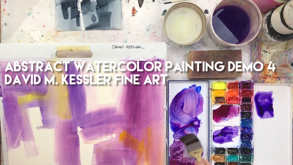 Abstract Watercolor Painting Demo 4
