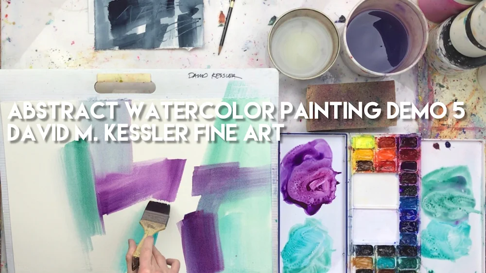 Abstract Watercolor Painting Demo 5