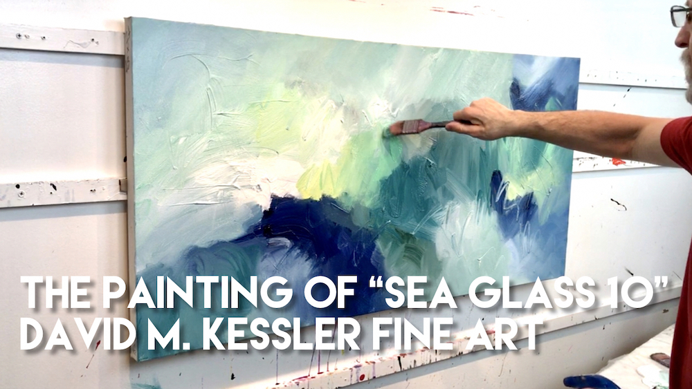The Painting of "Sea Glass 10"