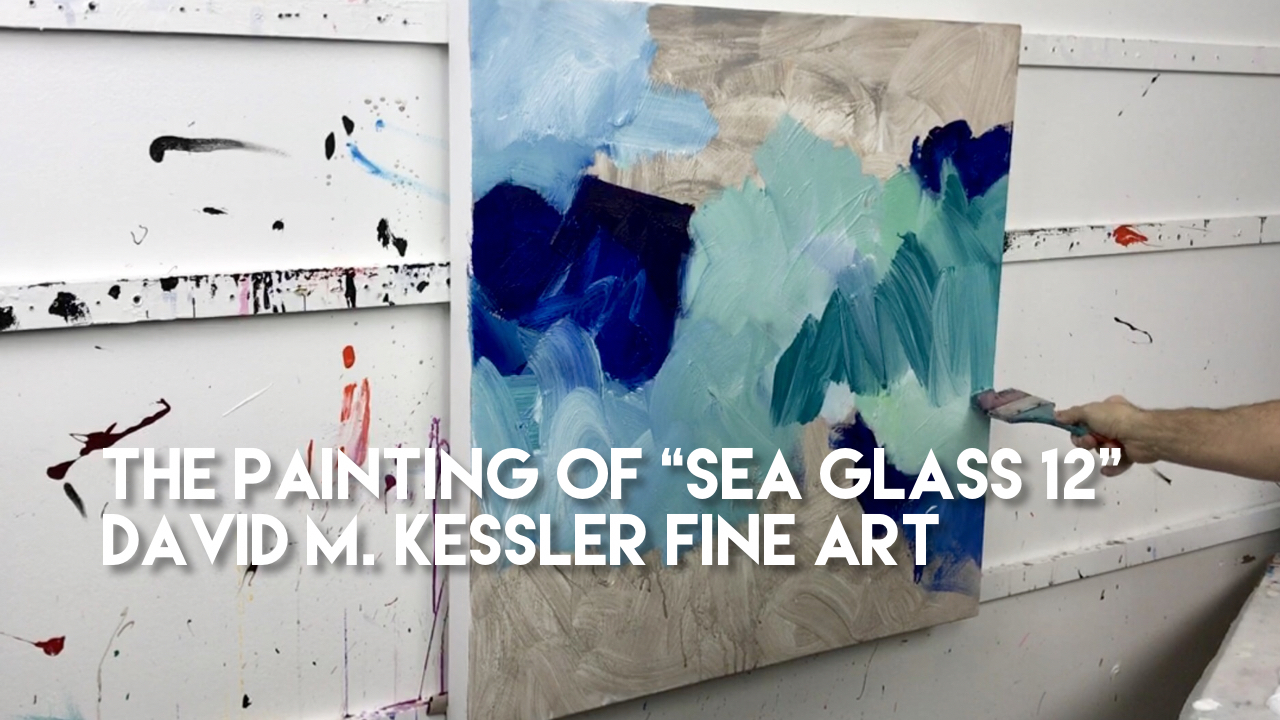 The Painting of "Sea Glass 12"