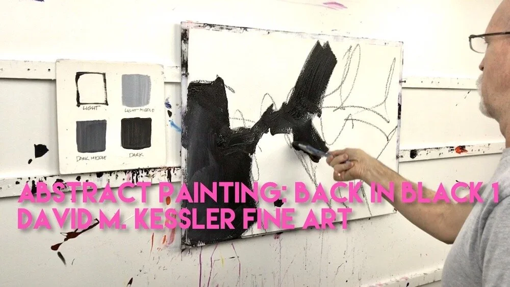 Abstract Painting: Back in Black 1