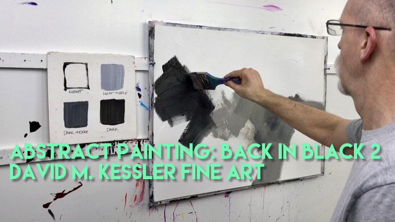 Abstract Painting: Back in Black 2